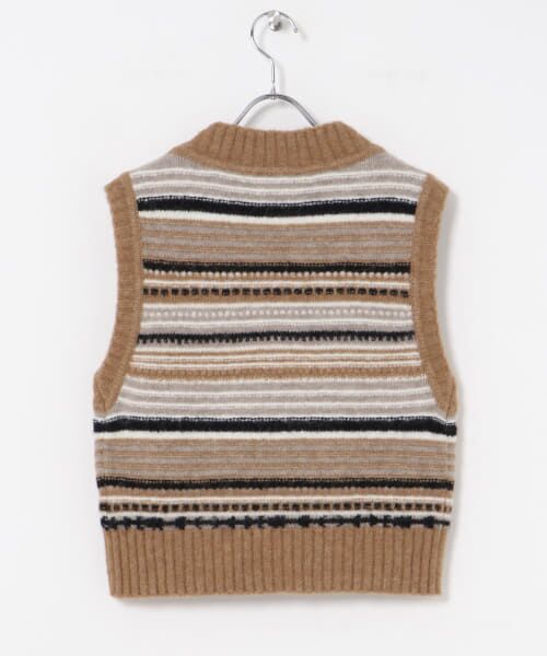 URBAN RESEARCH / アーバンリサーチ ベスト | GANNI　Soft Wool Stripe Vest | 詳細5