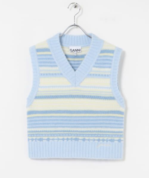 URBAN RESEARCH / アーバンリサーチ ベスト | GANNI　Soft Wool Stripe Vest | 詳細2