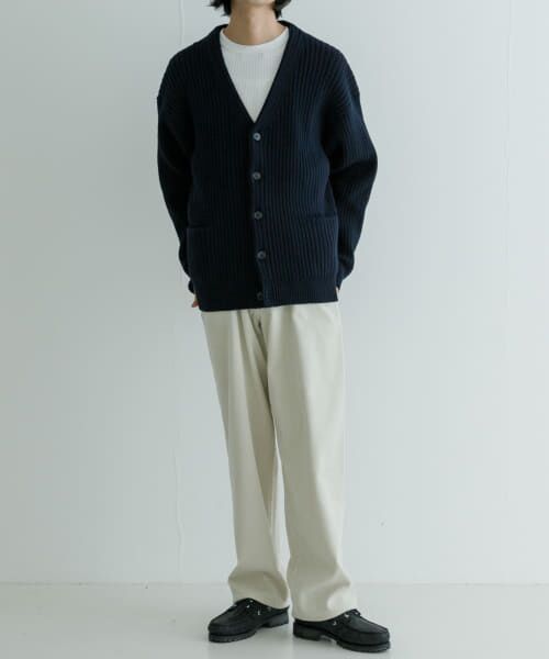 URBAN RESEARCH / アーバンリサーチ カーディガン・ボレロ | COTTON CASHMERE WIDE RIB CARDIGAN | 詳細16