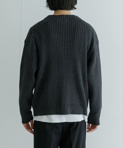 URBAN RESEARCH / アーバンリサーチ カーディガン・ボレロ | COTTON CASHMERE WIDE RIB CARDIGAN | 詳細20