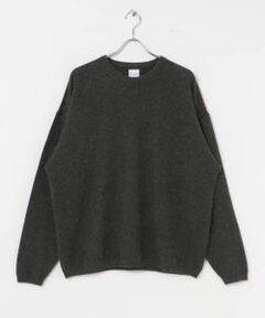 SUPER WIDE CASHMERE CREW NECK