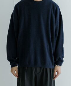 SUPER WIDE CASHMERE CREW NECK