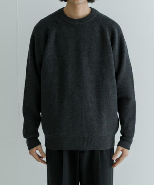 URBAN RESEARCH / アーバンリサーチ ニット・セーター | COTTON CASHMERE 片畦 CREW NECK | 詳細13