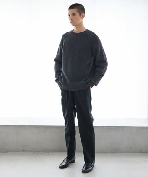 URBAN RESEARCH / アーバンリサーチ ニット・セーター | COTTON CASHMERE 片畦 CREW NECK | 詳細2