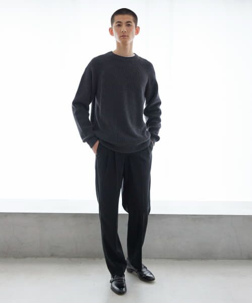 URBAN RESEARCH / アーバンリサーチ ニット・セーター | COTTON CASHMERE 片畦 CREW NECK | 詳細3