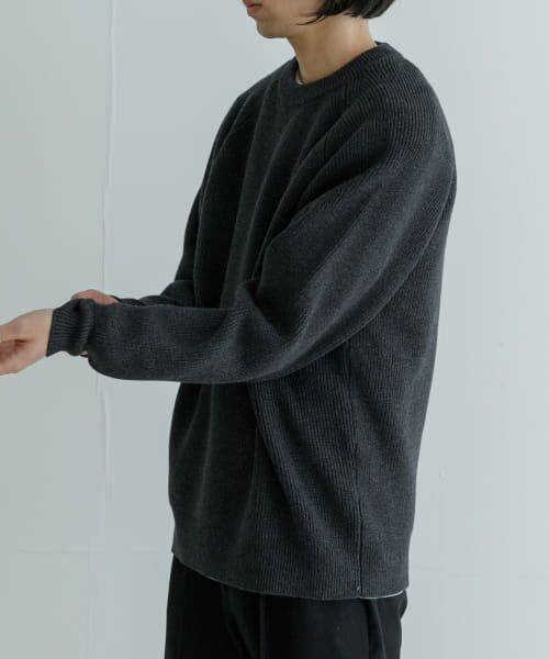 URBAN RESEARCH / アーバンリサーチ ニット・セーター | COTTON CASHMERE 片畦 CREW NECK | 詳細6