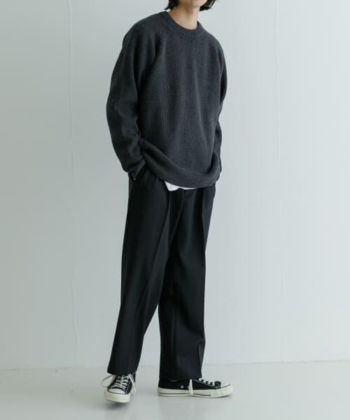 URBAN RESEARCH / アーバンリサーチ ニット・セーター | COTTON CASHMERE 片畦 CREW NECK | 詳細7