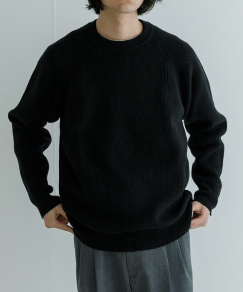 URBAN RESEARCH / アーバンリサーチ ニット・セーター | COTTON CASHMERE 片畦 CREW NECK | 詳細8