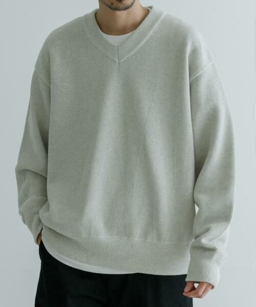 URBAN RESEARCH / アーバンリサーチ ニット・セーター | crepuscule　Moss Stitch V Pullover | 詳細6