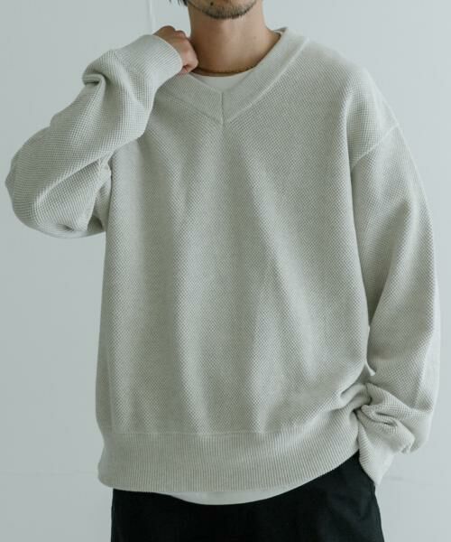 URBAN RESEARCH / アーバンリサーチ ニット・セーター | crepuscule　Moss Stitch V Pullover | 詳細7