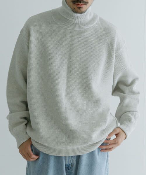 URBAN RESEARCH / アーバンリサーチ ニット・セーター | crepuscule　Moss Stitch Turtle Neck | 詳細1