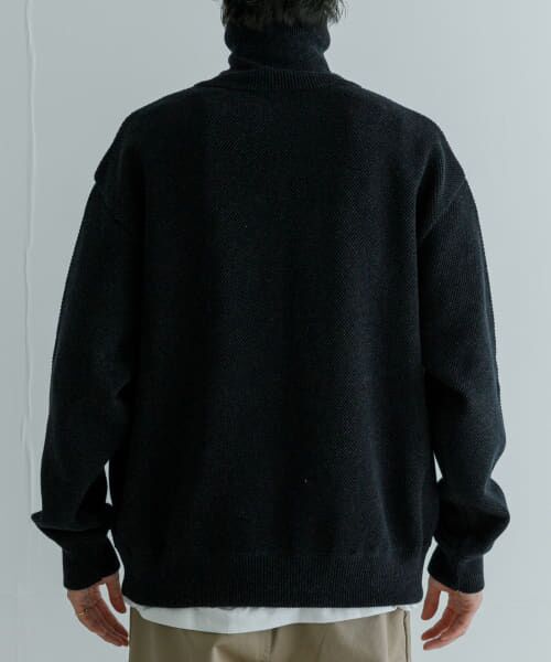 URBAN RESEARCH / アーバンリサーチ ニット・セーター | crepuscule　Moss Stitch Turtle Neck | 詳細11