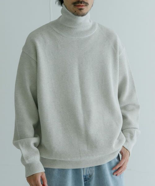 URBAN RESEARCH / アーバンリサーチ ニット・セーター | crepuscule　Moss Stitch Turtle Neck | 詳細2