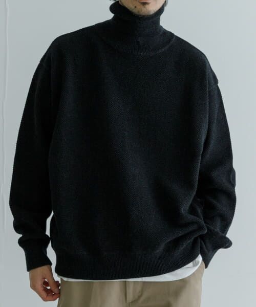 URBAN RESEARCH / アーバンリサーチ ニット・セーター | crepuscule　Moss Stitch Turtle Neck | 詳細5