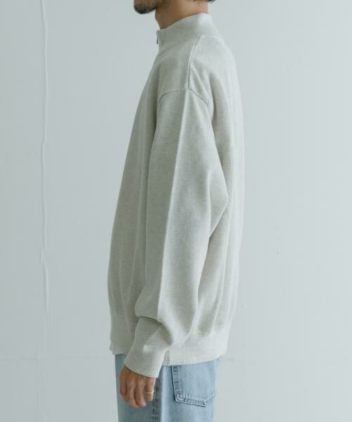 URBAN RESEARCH / アーバンリサーチ ニット・セーター | crepuscule　Moss Stitch Half Zip Pullover | 詳細2