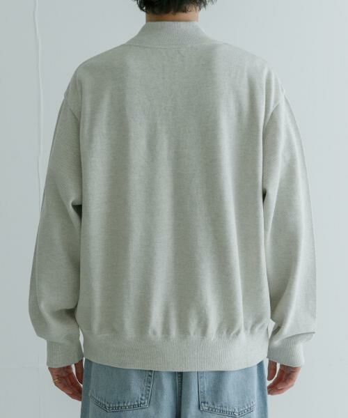 URBAN RESEARCH / アーバンリサーチ ニット・セーター | crepuscule　Moss Stitch Half Zip Pullover | 詳細3