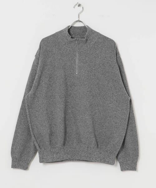 URBAN RESEARCH / アーバンリサーチ ニット・セーター | crepuscule　Moss Stitch Half Zip Pullover | 詳細6