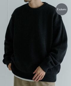 『別注』crepuscule×UR　Moss Stitch Long-Sleeve Sweat