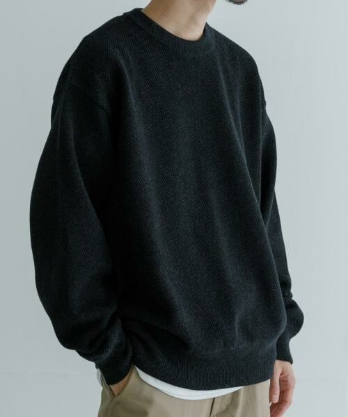 URBAN RESEARCH / アーバンリサーチ ニット・セーター | 『別注』crepuscule×UR　Moss Stitch Long-Sleeve Sweat | 詳細2