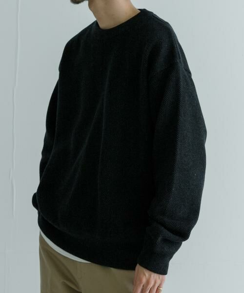 URBAN RESEARCH / アーバンリサーチ ニット・セーター | 『別注』crepuscule×UR　Moss Stitch Long-Sleeve Sweat | 詳細3