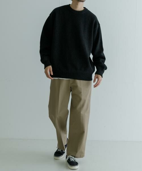 URBAN RESEARCH / アーバンリサーチ ニット・セーター | 『別注』crepuscule×UR　Moss Stitch Long-Sleeve Sweat | 詳細5