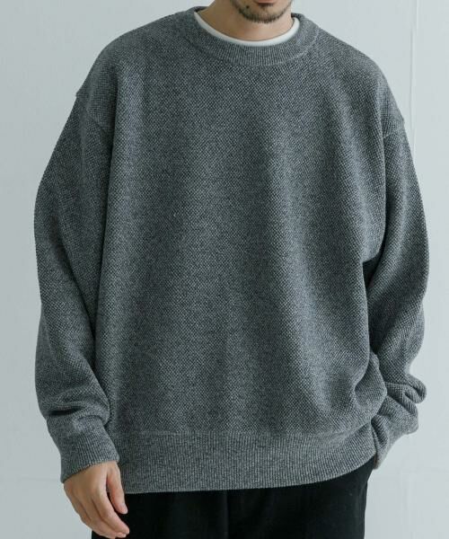 URBAN RESEARCH / アーバンリサーチ ニット・セーター | 『別注』crepuscule×UR　Moss Stitch Long-Sleeve Sweat | 詳細6