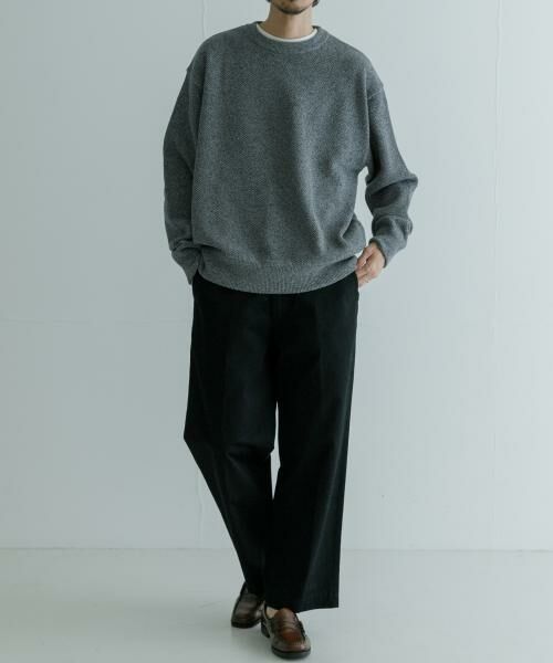 URBAN RESEARCH / アーバンリサーチ ニット・セーター | 『別注』crepuscule×UR　Moss Stitch Long-Sleeve Sweat | 詳細7