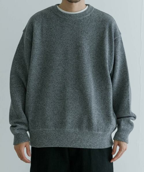 URBAN RESEARCH / アーバンリサーチ ニット・セーター | 『別注』crepuscule×UR　Moss Stitch Long-Sleeve Sweat | 詳細9