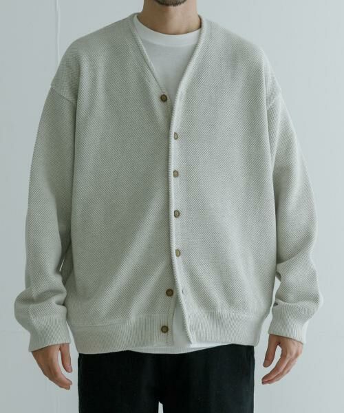 URBAN RESEARCH / アーバンリサーチ カーディガン・ボレロ | 『別注』crepuscule×UR　Moss Stitch V-neck Cardigan | 詳細12