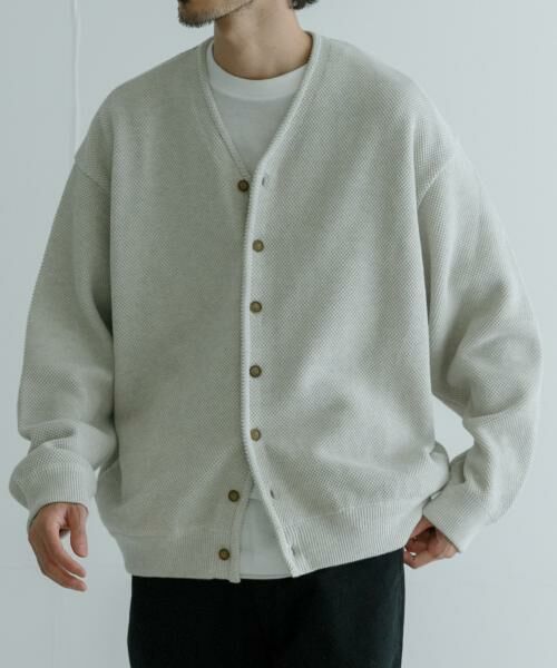 URBAN RESEARCH / アーバンリサーチ カーディガン・ボレロ | 『別注』crepuscule×UR　Moss Stitch V-neck Cardigan | 詳細2