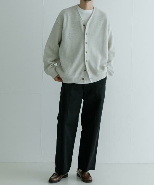 URBAN RESEARCH / アーバンリサーチ カーディガン・ボレロ | 『別注』crepuscule×UR　Moss Stitch V-neck Cardigan | 詳細3