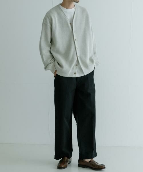 URBAN RESEARCH / アーバンリサーチ カーディガン・ボレロ | 『別注』crepuscule×UR　Moss Stitch V-neck Cardigan | 詳細4