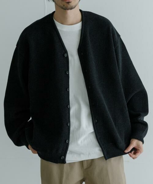 URBAN RESEARCH / アーバンリサーチ カーディガン・ボレロ | 『別注』crepuscule×UR　Moss Stitch V-neck Cardigan | 詳細6