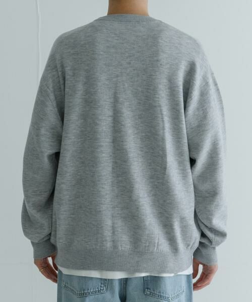 URBAN RESEARCH / アーバンリサーチ ニット・セーター | 『別注』crepuscule×URBAN RESEARCH　W Face Crew Neck | 詳細3