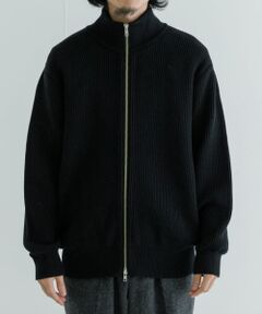 Yonetomi　EX FINE WOOL RIB KNIT BLOUSON