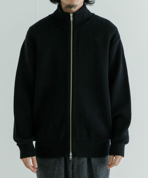 URBAN RESEARCH / アーバンリサーチ ニット・セーター | Yonetomi　EX FINE WOOL RIB KNIT BLOUSON | 詳細1