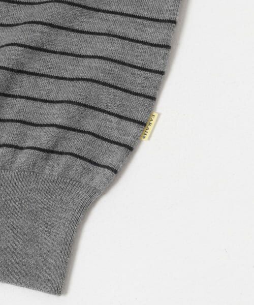 URBAN RESEARCH / アーバンリサーチ ニット・セーター | FARAH　High Gauge Striped Crew-Neck Sweater | 詳細4