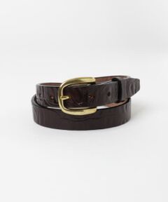 Tory leather　Croc pattern embossed belt