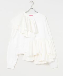 VIVIANO　Ruffle Sweat Shirts