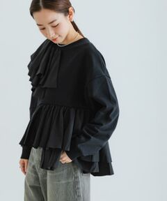 VIVIANO　Ruffle Sweat Shirts