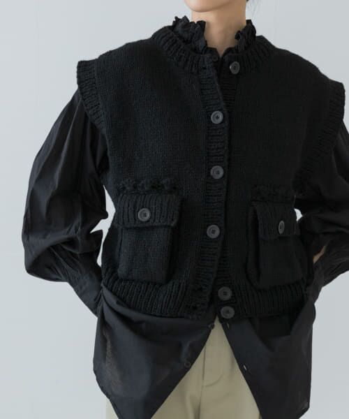 URBAN RESEARCH / アーバンリサーチ ベスト | 『別注』crinkle crinkle crinkle×UR　NAPAL KNIT VEST | 詳細1