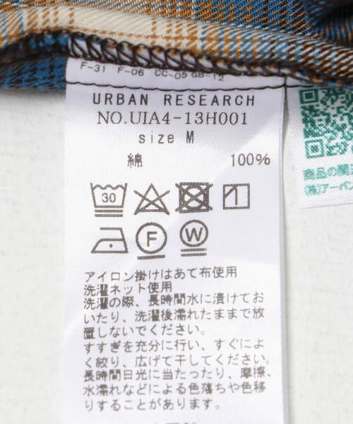 URBAN RESEARCH / アーバンリサーチ シャツ・ブラウス | URBAN RESEARCH iD　オンブレーチェックオープンカラーシャツ | 詳細10