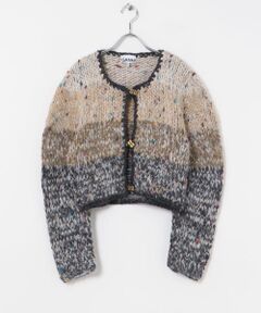 GANNI　Chunky Marled Handknit Cardigan