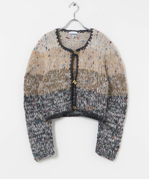 URBAN RESEARCH / アーバンリサーチ カーディガン・ボレロ | GANNI　Chunky Marled Handknit Cardigan | 詳細1