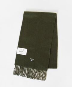 Barbour　plain lambswool scarf