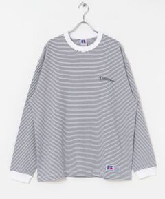 『別注』RUSSELL ATHLETIC×UR　BORDER LONG SLEEVE T-SHIRT