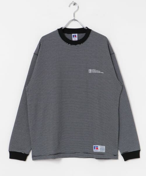 URBAN RESEARCH / アーバンリサーチ Tシャツ | 『別注』RUSSELL ATHLETIC×UR　BORDER LONG SLEEVE T-SHIRT | 詳細4