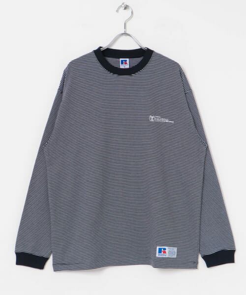 URBAN RESEARCH / アーバンリサーチ Tシャツ | 『別注』RUSSELL ATHLETIC×UR　BORDER LONG SLEEVE T-SHIRT | 詳細6