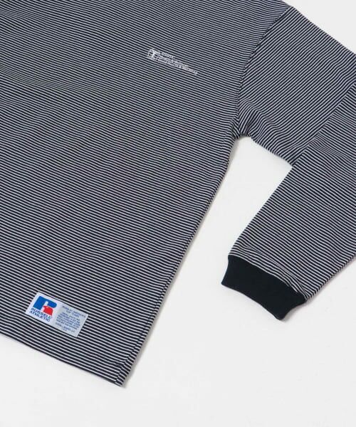 URBAN RESEARCH / アーバンリサーチ Tシャツ | 『別注』RUSSELL ATHLETIC×UR　BORDER LONG SLEEVE T-SHIRT | 詳細7