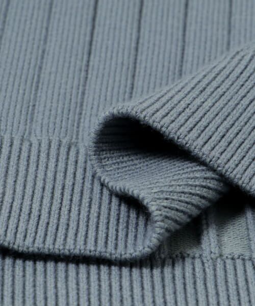 URBAN RESEARCH / アーバンリサーチ ニット・セーター | COTTON CASHMERE WIDE RIB CREW NECK KNIT | 詳細6